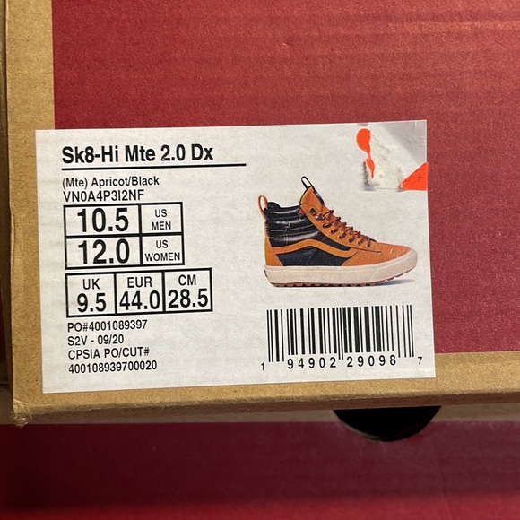 Vans Sk8 Hi Mte 2.0 Dx Apricot black